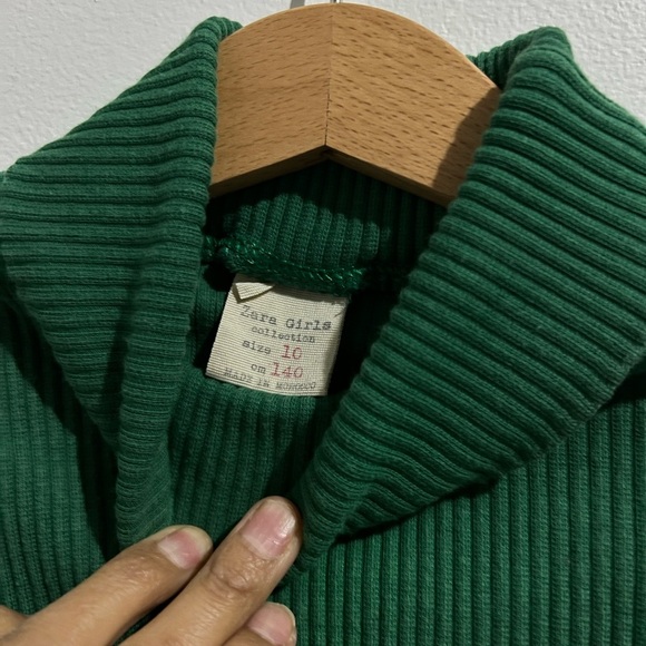 Zara Turtleneck Blouse for Girls Size 10 - Picture 3 of 5